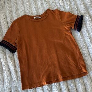Zara Trafaluc Autumn-Winter Dark Orange Blouse Women’s US Size M